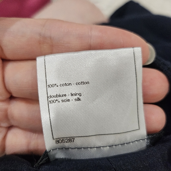 CHANEL Navy Flowy Short/Skirt - Picture 10 of 10